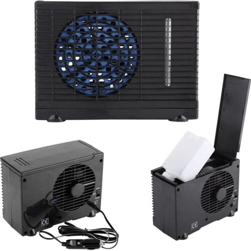 Low Energy Consumption Adjustable Two Speed Switch Portable 12V Car Truck Home Mini Air Cooler Evaporative Water Cooling Fan