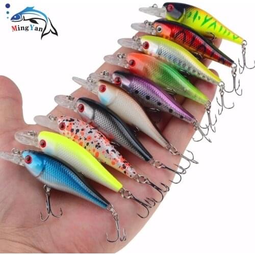 1Pc 4.8g 6.5cm Fishing Lures Minnow Peche Bass Trolling Isca Artificial Hard Bait Crankbait Carp Wobbler Fishing Tackle