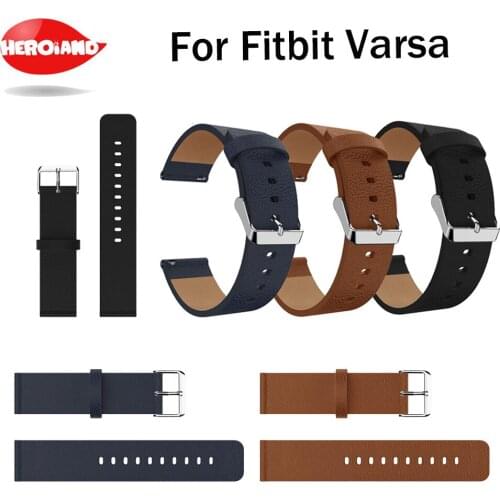 HeroIand Replacement Watch band Leather wrist Watchband Strap Bracelet Belt for fitbit versa Smart Watch wristband New Arrival