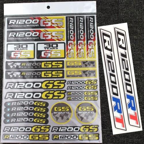 Motorcycle Reflective Stickers Fuel tank decal For BMW R1200GS R1200RT Motorcycle Fairing Tail Side Cases Decals Stickers