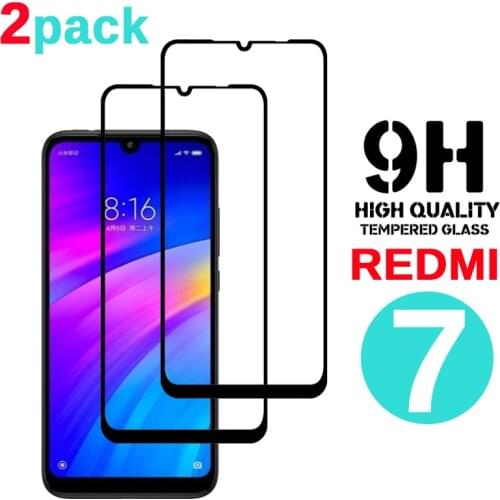 2 pack Tempered Glass For Xiaomi Redmi 7 8 9 A Screen Protector Protective Safety Film On For Redmi 7 Pro 7A 8 8A 9 9A 9C Glas