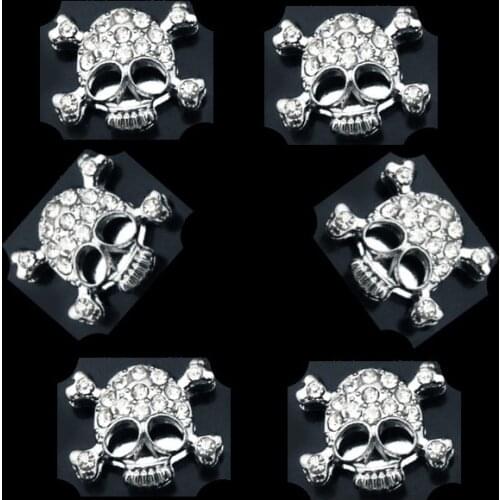 10pcs/lot Internal Dia 8mm Crystal Slide Charm DIY Accessories fit 8mm Wide Belt Pet Collar