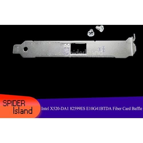 100% New Baffle for Intel X520-DA1 82599ES E10G41BTDA 10G Fiber Card Bezel Blank 12cm Network Card Baffle Screw