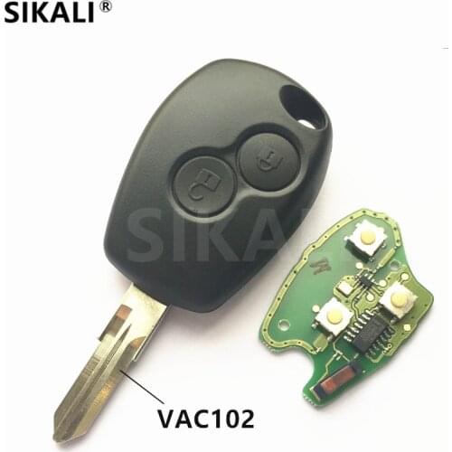 2 buttons Car Remote Key 433MHz for Megane Modus Clio Kangoo Logan Sandero Duster PCF7946/PCF7947 Chip for Renault