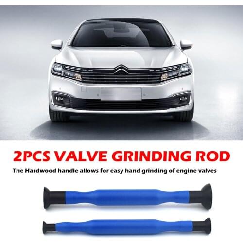 2pcs Valve Grinding Stick Lapping Tool Set Valve Lapping Stick Set Double Ended Grinding Tools for Car Auto Motorcycle