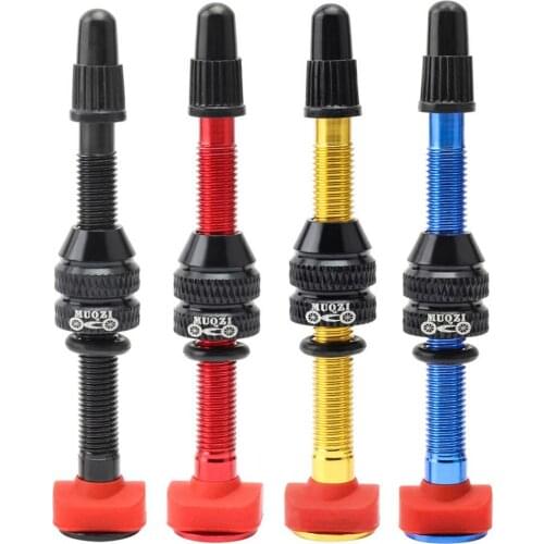 60mm Bicycle French Tubeless Tire Valve Bicycle Accessories Tubeless Rim Aluminum Alloy Valve Core Accessories