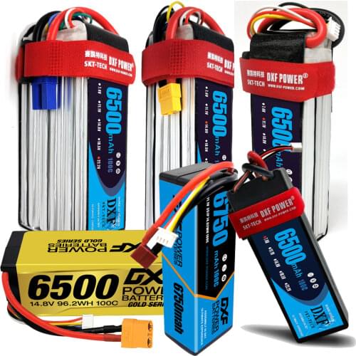 DXF 6S 22.2V 6500mah 100C-200C Lipo Battery 6S XT60 T Deans XT90 EC5 For FPV Drone Airplane Car Racing Truck Boat RC Parts