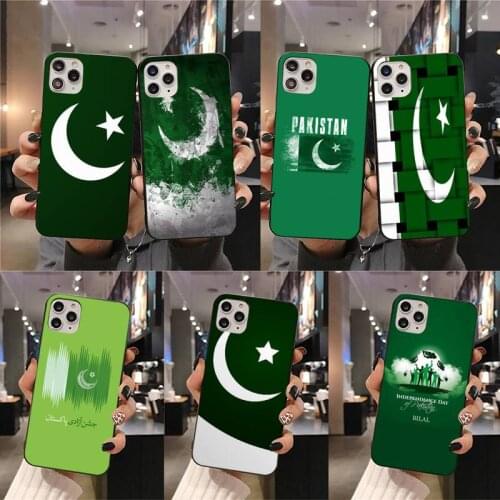 Pakistan Flag Banner Moon Star Phone Case for iphone 12 pro max mini 11 pro XS MAX 8 7 6 6S Plus X 5S SE 2020 XR case