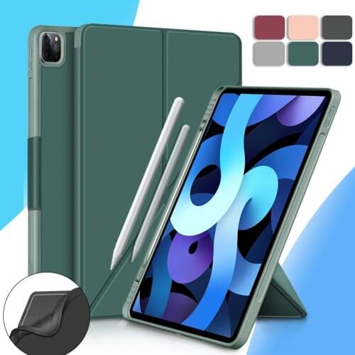 For iPad Pro 11 case 2021 Case 12.9 2018/2020 Release,Multi Angle Magnetic Back Cover for ipad Air4 2020 Case With Pencil Holder