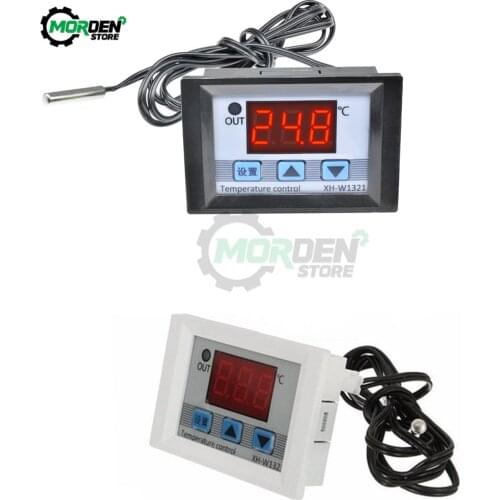 XH-W1321 W1321 DC 12V 10A LED Digital Thermostat Temperature Controller Thermomter Control Switch Waterproof NTC Sensor Meter