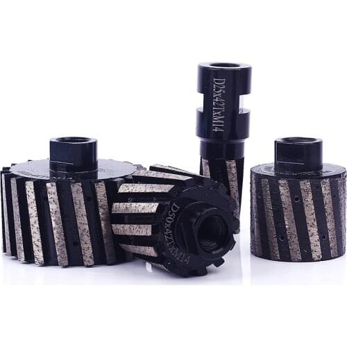 D25mm-75mm Zero Tolerance Grinding Wheel Diamond Drum Wheel Profiler Grinding Drum for Polishing Granite Concrete Sink Hole