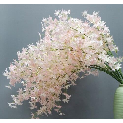 3 Branches for one piece Elegant Artificial Hanging Orchids Wisteria Garland Flower For Home Ornament Wedding Decoration Supplie