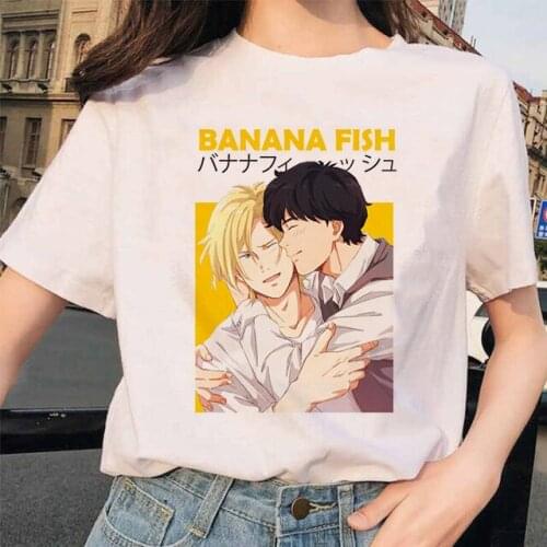 Banana Fish T Shirt Men/women Kawaii Summer Tops Hot Japanese Anime Cartoon T-shirt Manga Graphic Tees Unisex Tops Tshirt Male