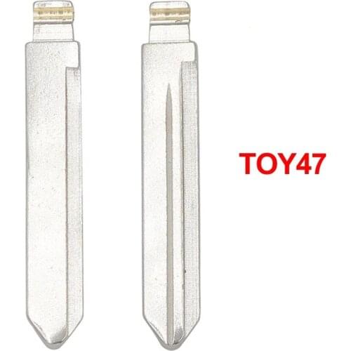 HKCYSEA Universal TOY47 New Replacement Remote Car Key Shell Case Blank Uncut Key KD VVDI JMD Blade TOY 47 for Toyota Corolla