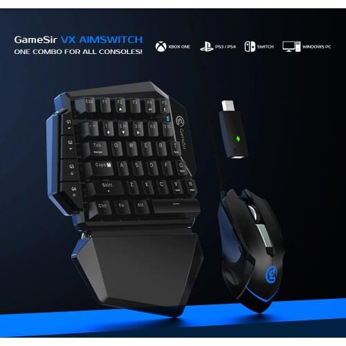 GameSir VX AimSwitch Gaming Keyboard Mouse and Adapter for Xbox Series X/S, Xbox One, PS4, Nintendo Switch Call of Duty PUBG