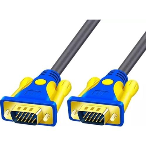 VGA Male To VGA Male Video Cable Duble VGA 3+6 1080P HD cable laptop connection monitor desktop host video projector extension