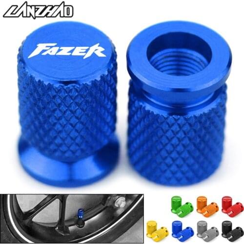 Fazer Motorcycle Tyre Valve CNC Aluminum Tire Air Port Stem Cover Cap Accessories for Yamaha Fazer 125 150 FZ1 FZ6 FZ7 FZ8 FZ9