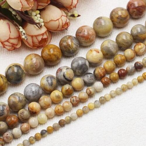Wholesale 4-16mm Crazy agates Round Beads 15"/38cm ,For DIYJewelry making!We provide mixed wholesale for all items