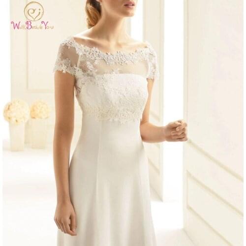 Short Sleeves Wedding Boleros Lace 2021 Short Sleeves Cap Sleeves Brides Jackets Bridal Formal Party Shrug
