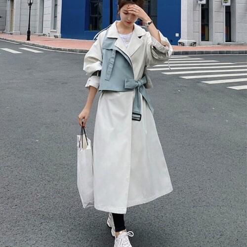 LLLmwybiao Women's Long Trench Coats