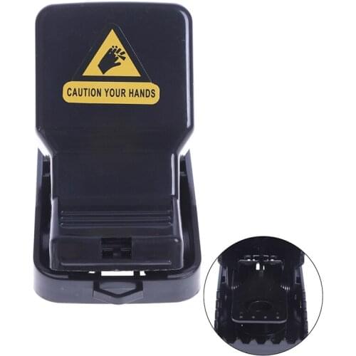 Reusable Practical Black Plastic Mice Trap Creative Rat Killer Mice Catching Catcher