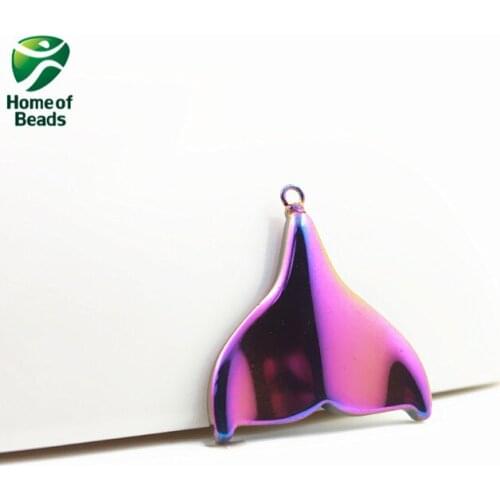 Fashion hot sale hematite rainbow Feather pendant accessories diy accessories (20 pieces) HP1157