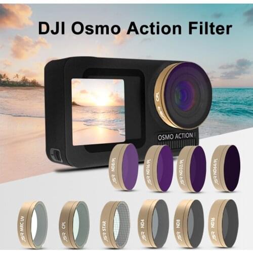 New Arrival DJI OSMO ACTION UV CPL STAR ND4/ND8/ND16/ND8PL Lens Filter for DJI Action Camera Lens Filter Accessories In Stock