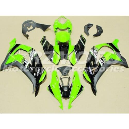 New ABS Injection Plastics complete Fairings Kit for Kawasaki Ninja ZX-10R 2016 2017 2018 2019 Bodywork set Nice black green