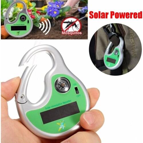 Portable Solar Powered Sonic Mosquito Insect Repeller with Compass 5 square meter mosquito repeller outdoors Insect Repeller