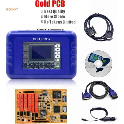 SBB Pro2 Car Key Programmer V48.88 V48.9 Support Car to 2017 Replace SBB 46.02 Gold PCB Multi Langauge OBD2 Auto key Programmer
