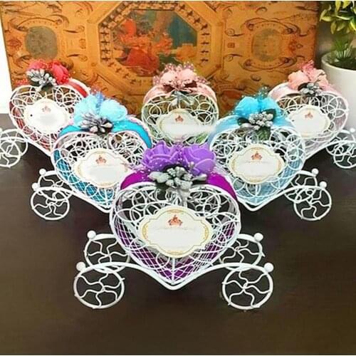 Heart Carriage Couch Sweets Chocolate Candy Box Wedding Party Favours Gift Box