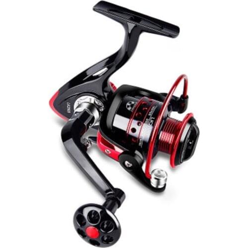Spinning Fishing Reel LK2000-7000 No Gap Metal Spool Reel 6KG Pike Black Red Spinning reel High Speed Reel Fish Tools