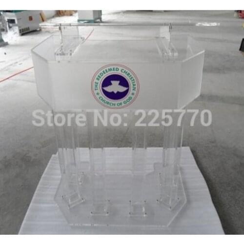 Three Tier Big Acrylic Church Lectern Perspex Church Podium Church Platform pulpit lectern