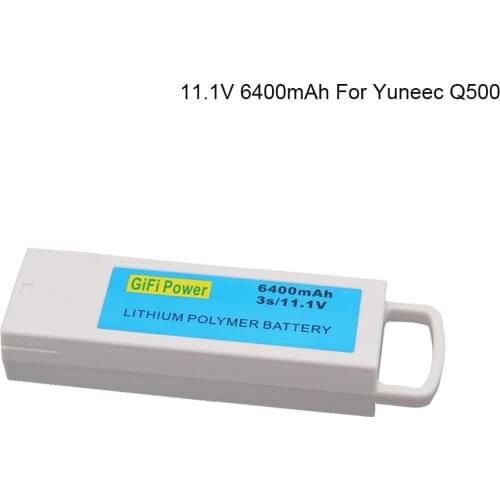 1PCS Battery For Yuneec Q500 Q500 3S 11.1V 6400mAh upgarded Lithium RC Battery For Yuneec Q500 Q500 RC Quadcopter free shipping
