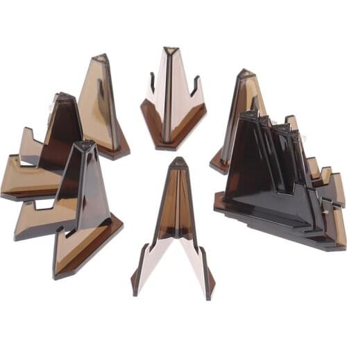 10Pcs Acrylic Coin Display Stand Rack Coin Holder for Commemorative Collectible Challenge Military Coin Capsule Medal Holder