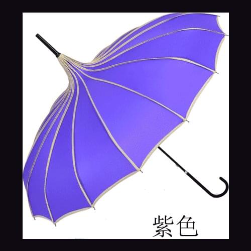 10 pcs/lot) Creative Design Black And White Striped Golf Umbrella Long-handled Straight Pagoda Umbrella