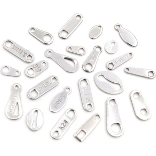 100pcs No Fade Charms 316 Stainless Steel Small Charms handmade Craft Pendants DIY Jewelry Necklace Making Findings Accessories