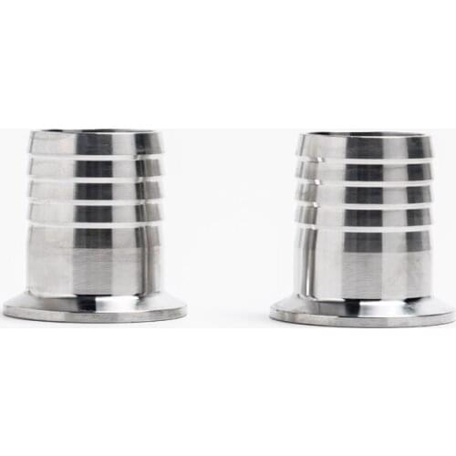 102-108mm Sanitary Hose Barb Tri Clamp Type Ferrule 304 Sanitary Tri-Clover Fitting Stainless Steel Hose Barb Fittings for hose