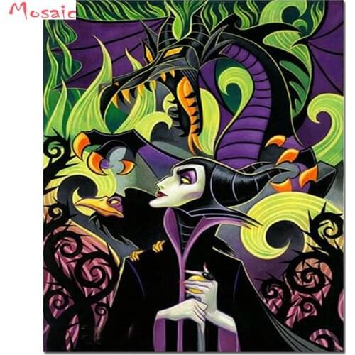 3D diamond painting,cartoon,witch,square/round diamond embroidery,Christmas decoration, rhinestone painting,cross stitch