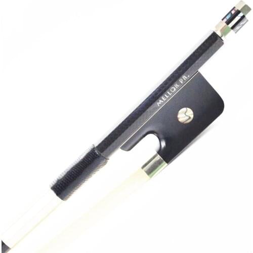 4/4 Size Diamond Carbon Fiber French Double Bass Bow Ebony Frog Melody Tone P1F ***SPECIAL 50% OFF