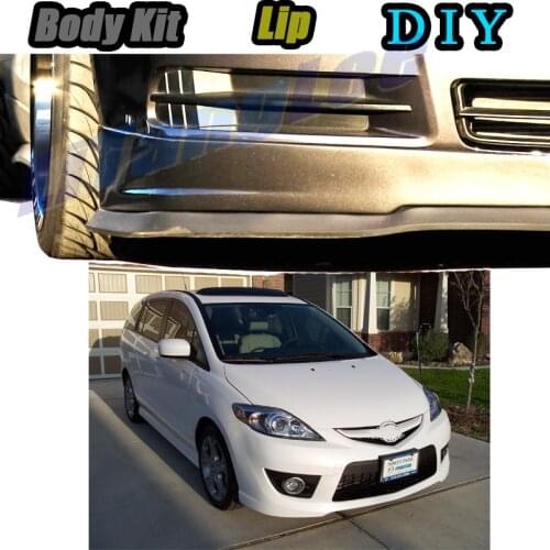 Car Bumper Lip Front Spoiler Skirt Deflector For Mazda 5 Mazda5 Premacy CP CR CW Tune Car Modified Body Kit VIP Hella Flush Lips