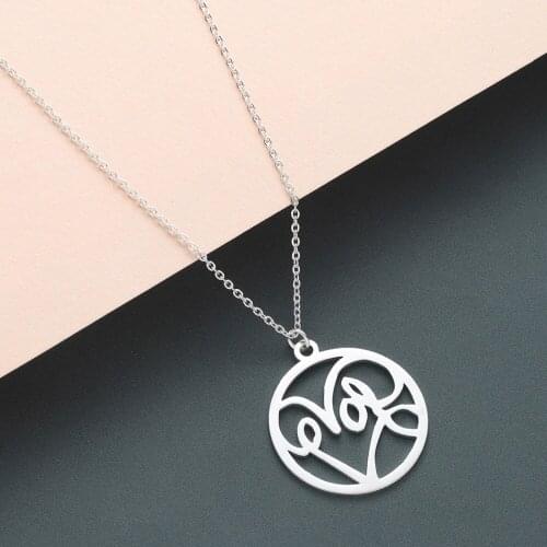 CHENGXUN Piercing Heart Love Pendant Necklace for Women Girls Stainless Steel Jewelry Lovely Necklace Anniversary for Lover