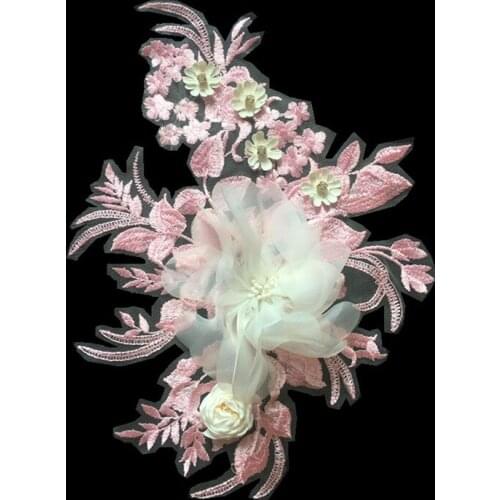 Color Sticky Embroidery DIY Hand Sewn Denim Skirt Clothes Cloth Applique Patch Sticker Personalized Embroidered Sticker