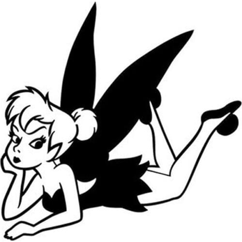 Dawasaru Little Princess Fairy Funny Car Sticker Personalized Waterproof Decal Laptop Auto Accessories Decoration PVC,11cm*11cm