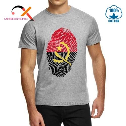 Algeria Estonia Angola Fingerprint Burundi Germany summer male youth student boy custom photo picture flag unisex casual t shirt