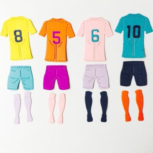 Football Wear Number Cutting Dies Stencil DIY Scrapbooking Album Card Embossing