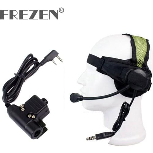 HD02 Z tactical Bowman Elite II Wireless Headset With U94 PTT For Walkie Talkie Kenwood Baofeng UV-5R UV-5X UV-82 Radio