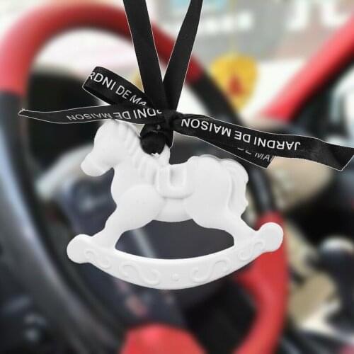 Horse Shaped Aromatherapy Wax Silicone Mould For Car Pendant Decoration DIY Gypsum Plaster Molds