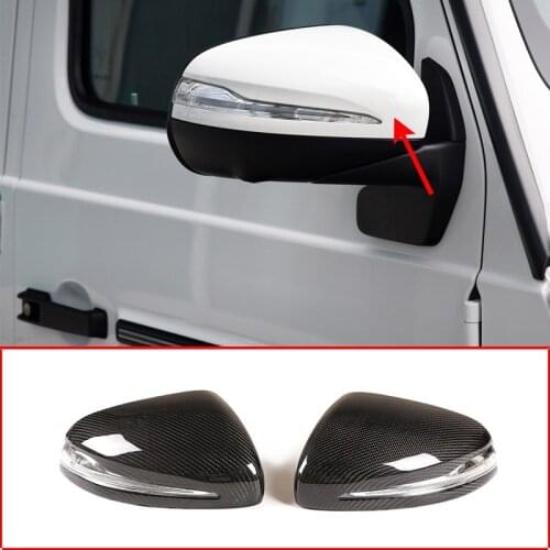 For Mercedes-Benz G-Class/W464/W167/GLE350/G500/G63 19-20 Car Exterior Mirror Housing Real Carbon Fiber Replacement Accessories