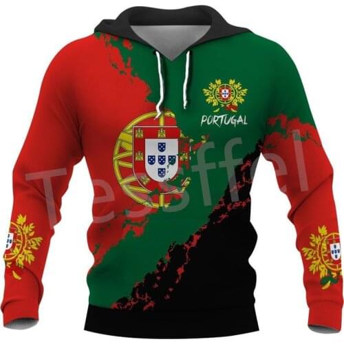 Tessffel New Brand Country Portugal Flag Symbol Harajuku Tracksuit 3DPrint Streetwear Pullover Autumn Funny Hoodies Men/Women 25